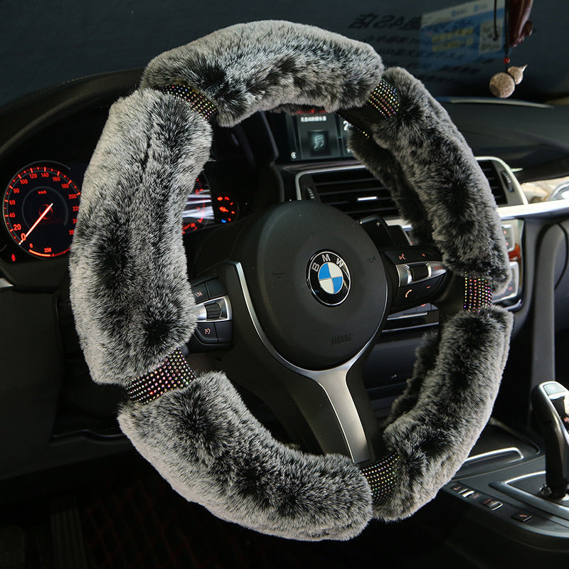 Faux Leather Steering Wheel Cover