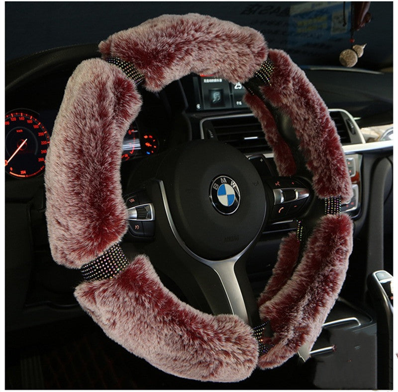 Faux Leather Steering Wheel Cover
