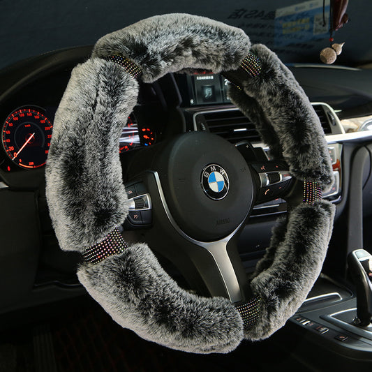 Faux Leather Steering Wheel Cover